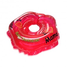 BABY SWIMMER Круг для купания ( 3-12кг) Красный Полноцвет 
